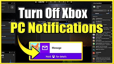 how to turn off pop up notifications Xbox